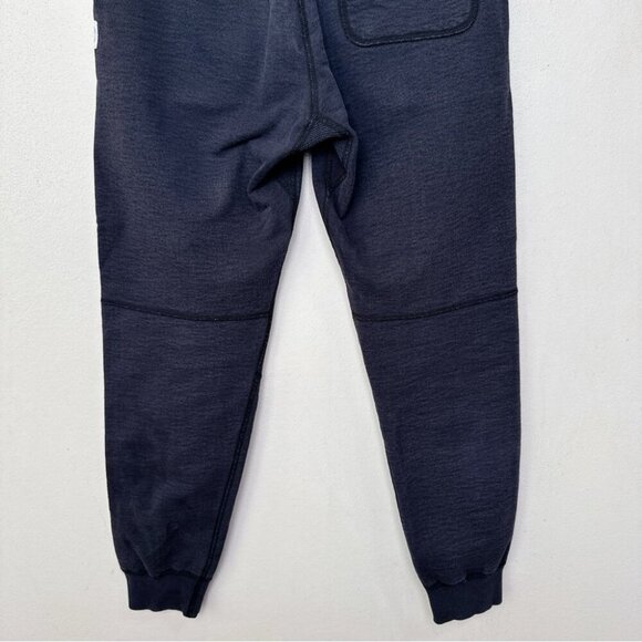Reigning Champ Mens Small Double Knee Navy Fleece Jogger - Picture 13 of 14
